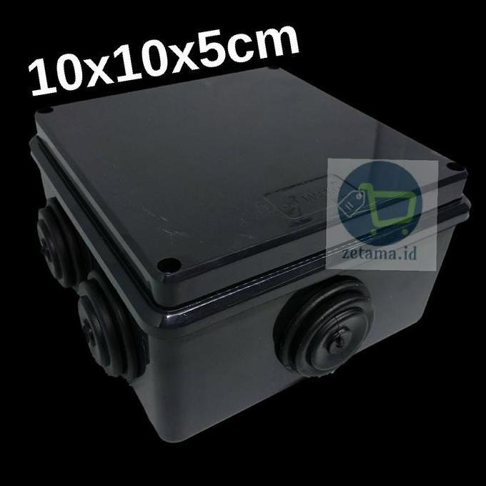 Yesyes- Junction Box 10X10 Hitam Ip55