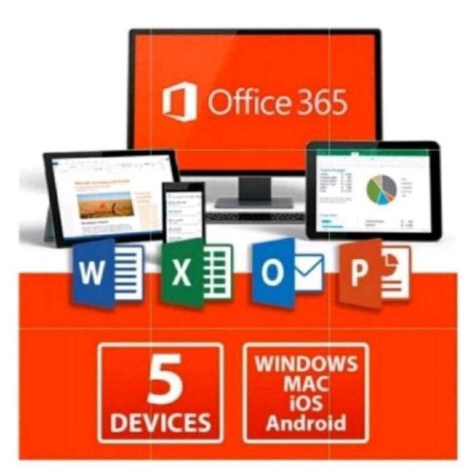 Microsoft Office 365 Original Mac/Win/Tab/Android/Ipad Lifetime