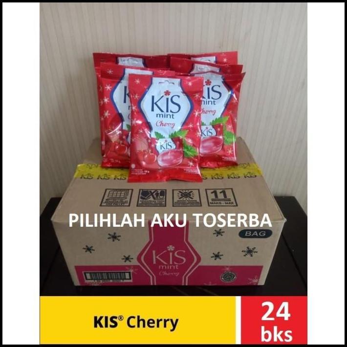 Permen Mint Kis Cherry - 1 karton isi 24 bungkus (50 pcs)
