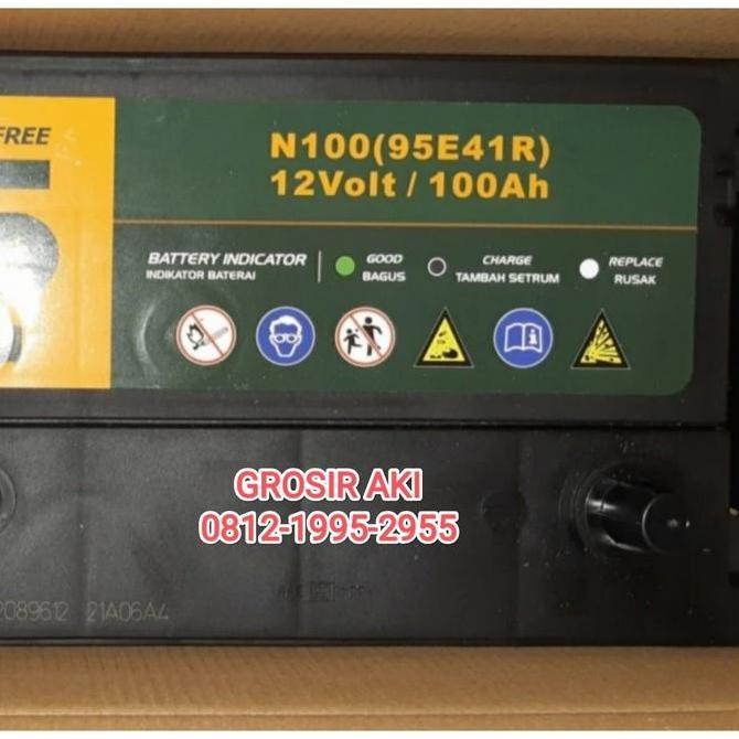 N100 95E41R GS MF GOLD SHINE 12V 100AH AKI KERING 100AH