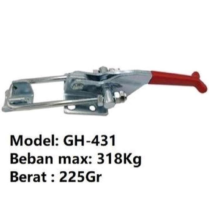 klem besar tekan toggle clamp gh 431 heavy Duty metal new