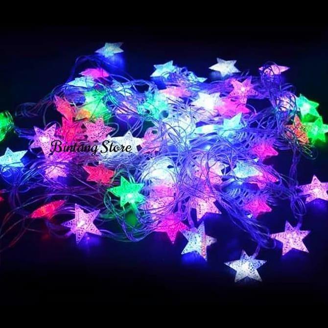 Purple- Terbaru Panjang Full 10 Meter - Lampu Hias Led Lampu Dekorasi Lampu Bintang Kelap Kelip 10 M