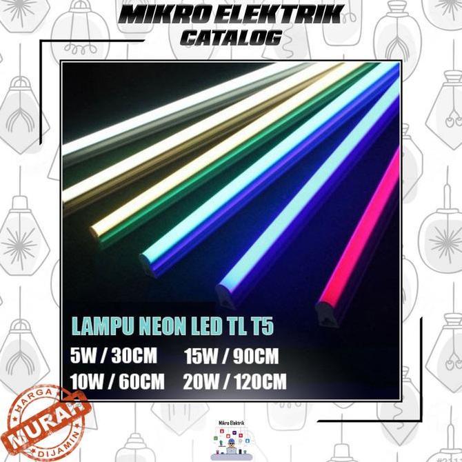 Purple- Lampu Tl T5 Neon Led Rna Rni 15W 90Cm Szmr
