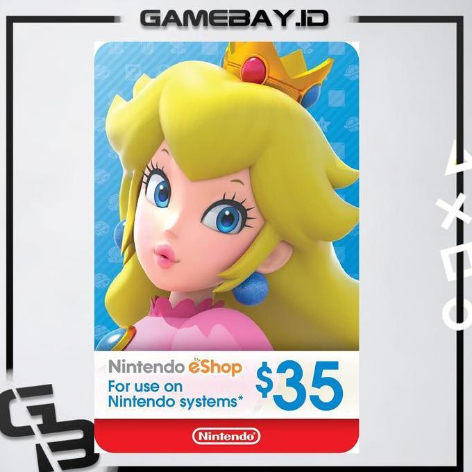 Card - Nintendo Switch Eshop Gift Card Usa Us Wallet 35 Usd Dollar Dolar $35
