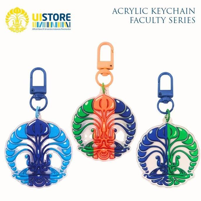 Giftyou- Ui | Gantungan Kunci Acrylic Sisi Makara Ui | Merchandise Of Universitas Indonesia