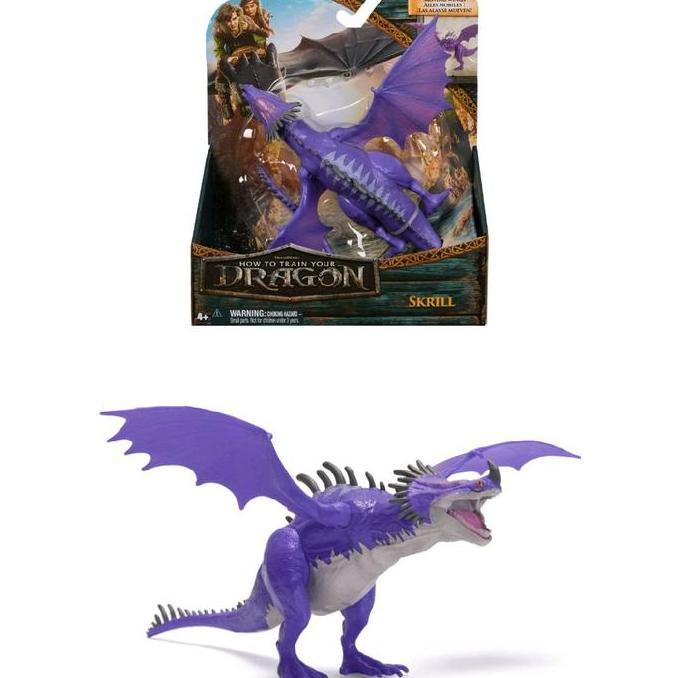 mainan - Dreamworks Dragon How To Train Your Dragons Moving Wings Figure Toothless or Rumblehorn or 
