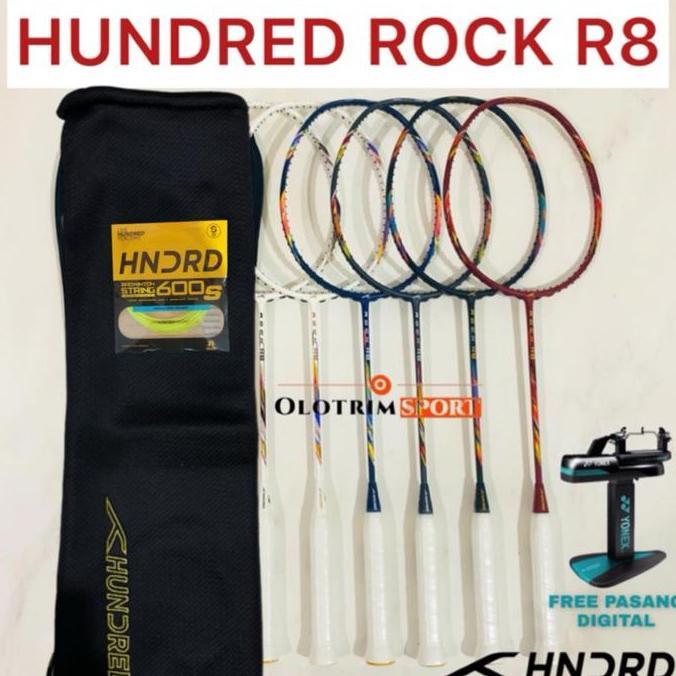 Raket Badminton HUNDRED ROCK R8 R9 32LBS HDRD HNDRD R 8 9 Original
