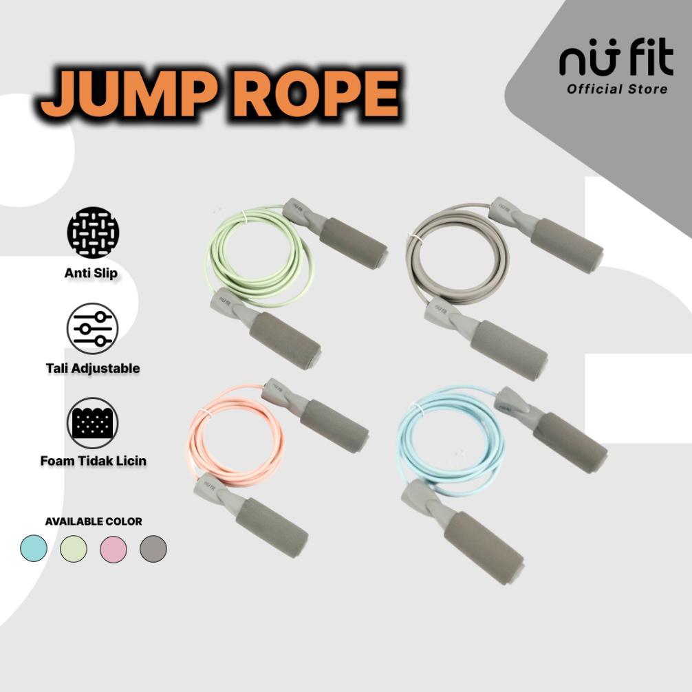Nu - Fit  - Tali Skipping - Skipping Premium - Skipping Jump - Lompat Tali  - Foam Jump Rope - Skipp