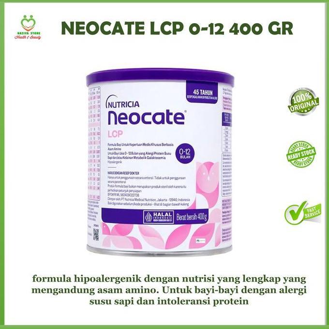 Terlaris Nutricia Neocate Lcp 400G Susu Bayi Khusus Alergi Susu Sapi