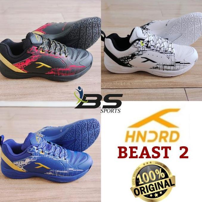 NEW SEPATU BADMINTON HUNDRED BEAST 2 HNDRD BEAST II ORIGINAL