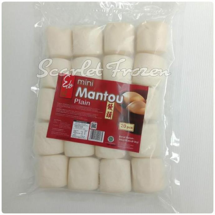 Foodcurt- Mantau Edo Plain | Mantou Edo 20 Pcs