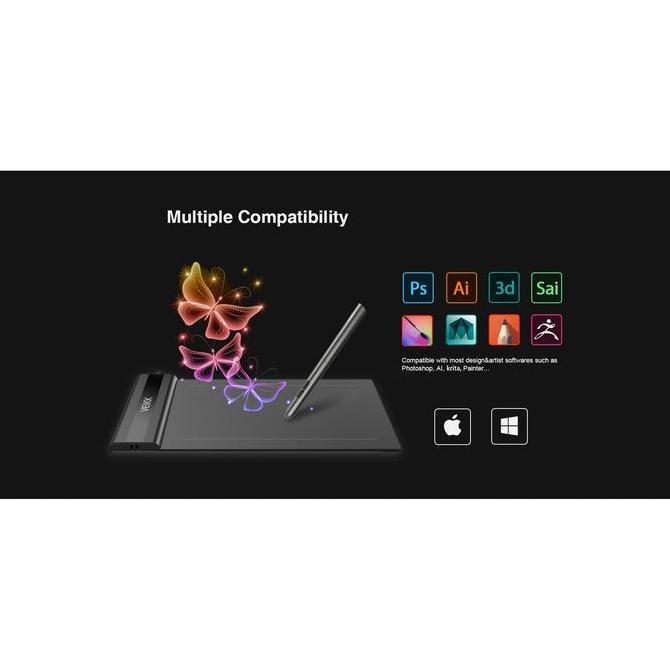 Hyra- Veikk S640 Dital Graphic Drawing Pen Tablet Osu