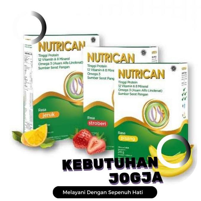 Terlaris Nutrican Susu Kanker Strawberry Jeruk 245G Kalbe