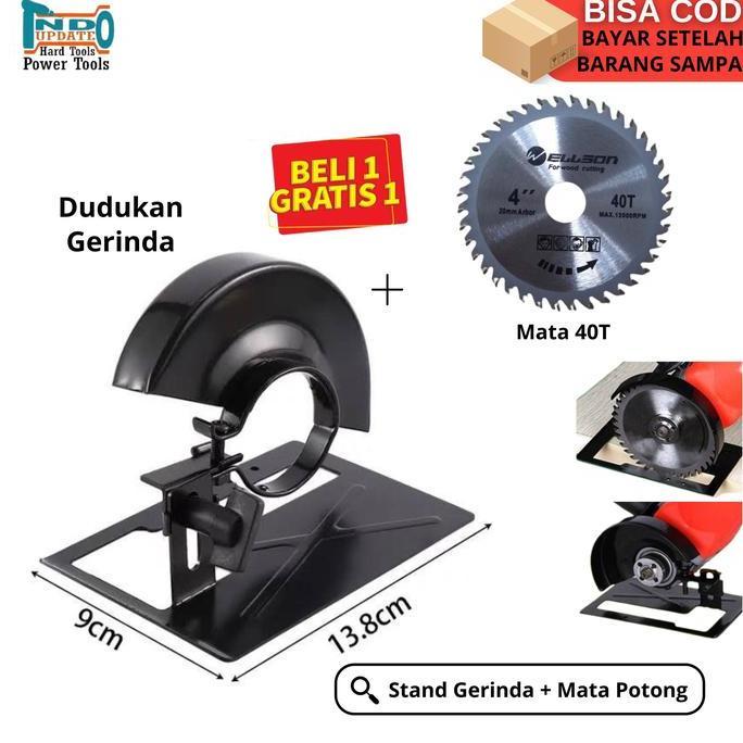 Set- Dudukan Gerinda Holder Potong Kayu Mata Gergaji Bulat Serkel 30T
