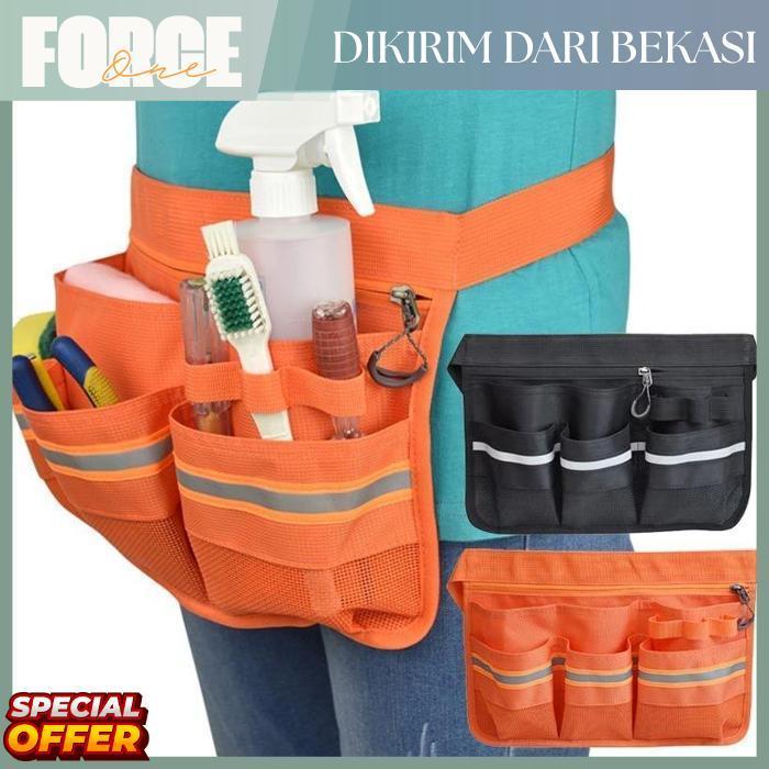 Force One Tas Pinggang Alat Kerja Tas Perkakas Sabuk Kantong Obeng / Tas Pinggang Peralatan Dengan S