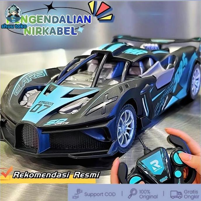 FADHANAKO Mobil Balap Remote Control 1/18 2WD Kecepatan Tinggi Mobil Remote Control CAS mobil remot/