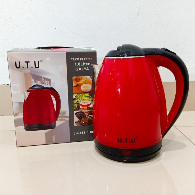 Kettle/Ceret/Teko Listrik Otomatis (Stainless Steel) 1.8 Liter