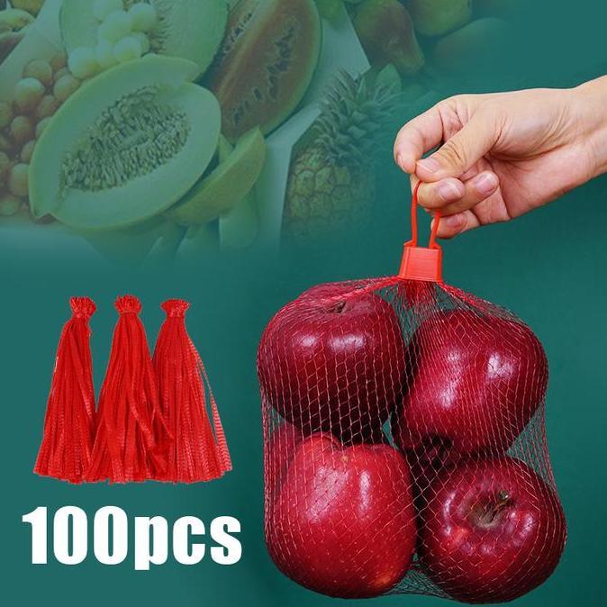 SHAKESPARE 100 Pcs Gantungan Jaring Buah / Jaring Buah Hangar / Hanger Polynet / Gantungan Jaring Ra