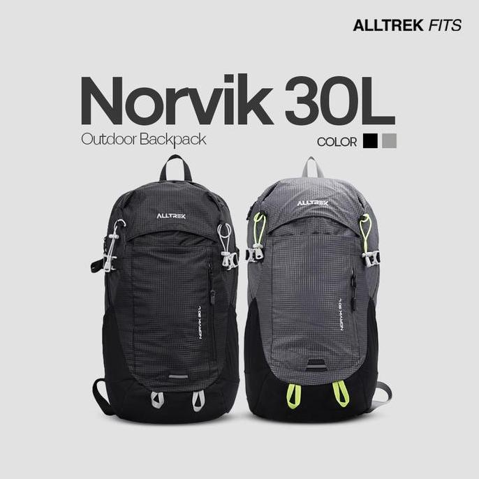 ALLTREK Tas Ransel Pria Daypack 30L NORVIK Outdoor Backpack