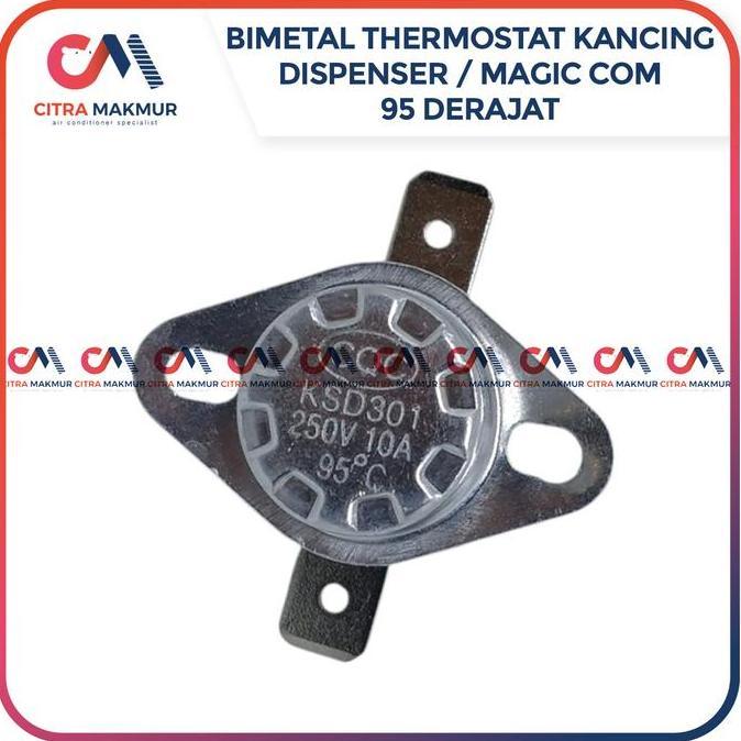 THERMOSTAT DISPENSER MAGIC COM JAR RINNAI 95 DERAJAT YONG MA SANKEN BIMETAL  SENSOR SUHU THERMO DISC