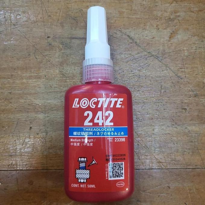 Fita - Loctite 242 Biru Medium Strength / Lem Baut / Threadlocker Blue 50 Ml