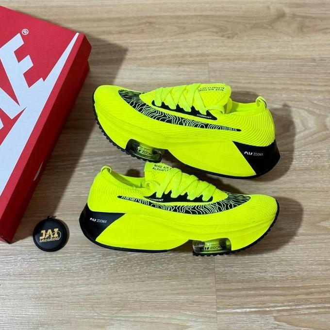 SEPATU SNEAKERS RUNNING NIKE AIR ZOOM ALPHA FLY YELLOW STABILO PRIA MS