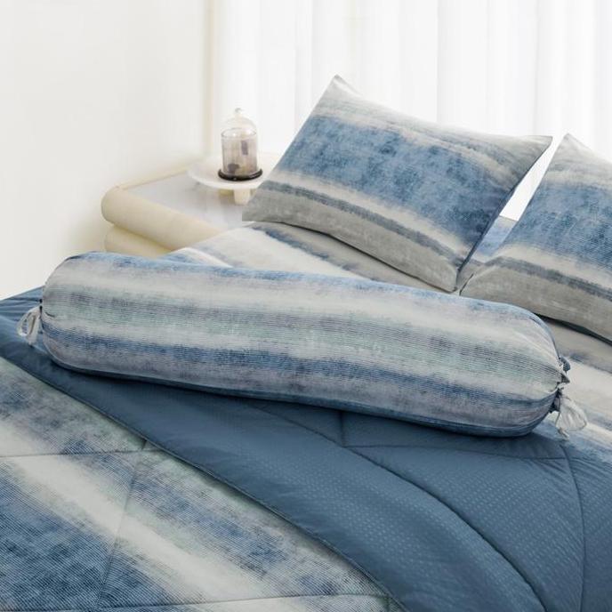 Promo Informa Set 6 Pcs Seprai King Microfiber Zeth - Biru Seperai Set Bedding Tempat Tidur Kamar Di