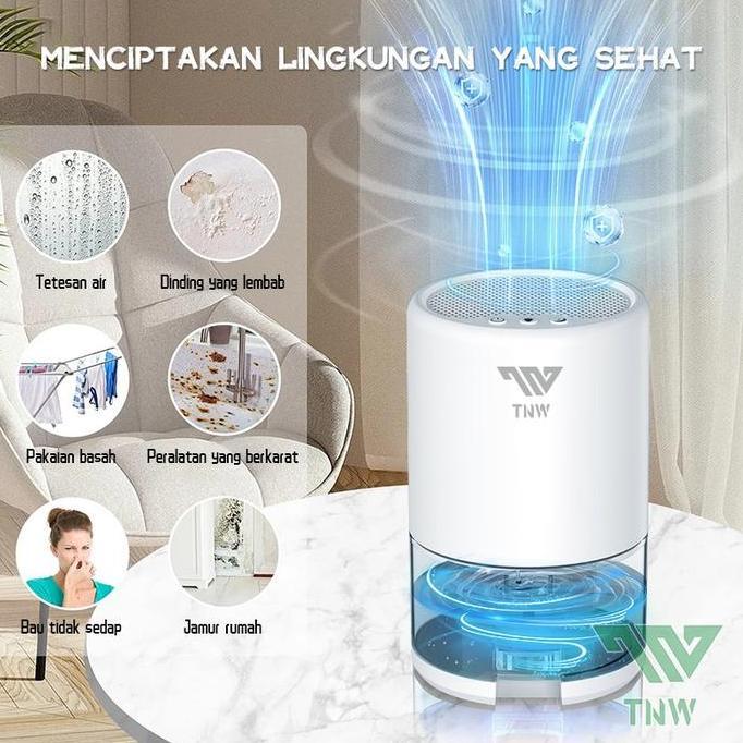 Cold- Tnw Hd10 Dehumidifier 1L Air Dryer 2 In 1 Air Purifier Portabel Dehumidifier Serap Air Penyera