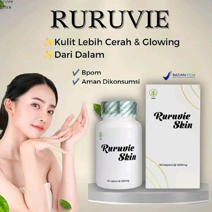 Best Seller Ruruvie Skin Whitening Exstra Punica Granatum 500Mg 30Kapsul 0Riginal Memutihkan Premium