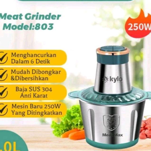 Asli Ori Qme,Kylo,Gse Blender Multifungsi 2Ltr, Chopper Blender Daging Penggiling Meat Blender