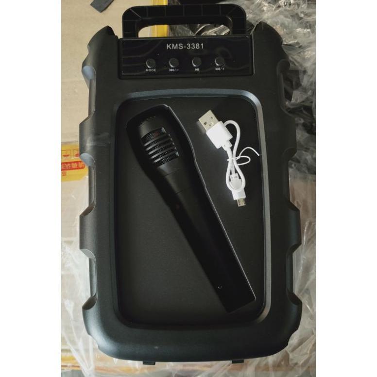 TERBARU Speaker spiker wireless bluetooth KMS BP 3381 6.5 inch portable