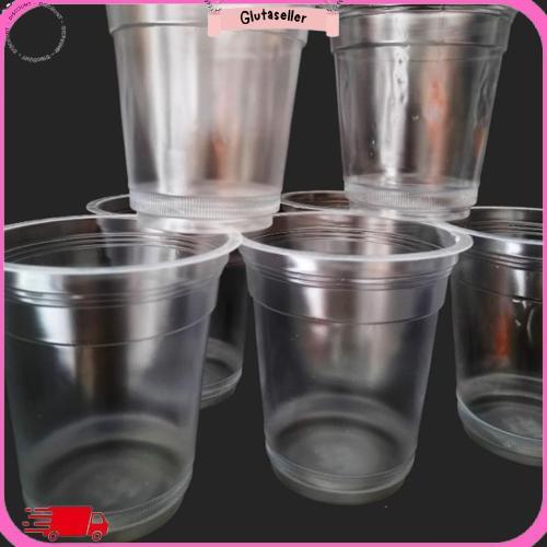 Cup Plastik 12Oz Cup Smoothies Gelas Pop Ice Es Podeng Milk Tea Gratis Ongkir