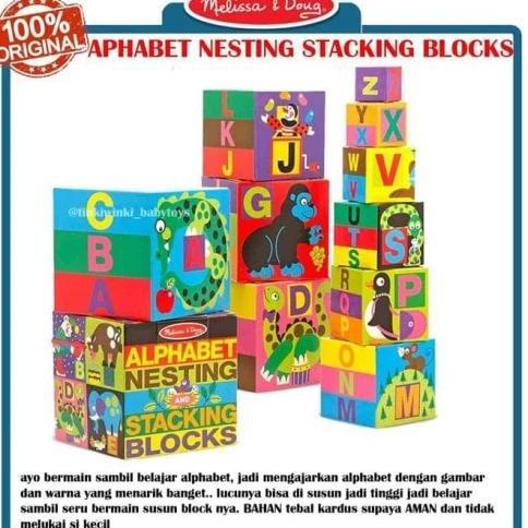 (Good) MAI592 MELISSA DOUGH ALPHABET NESTING STACKING
