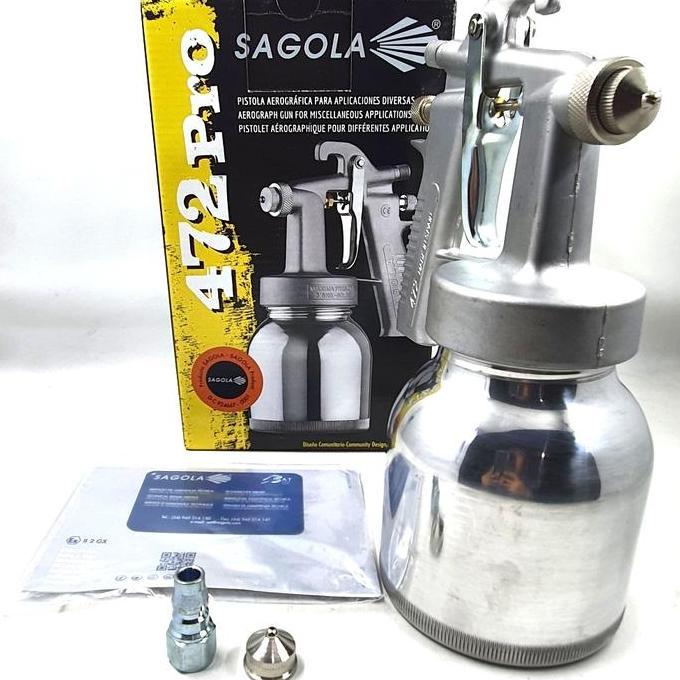 Spray Gun SAGOLA 472 PRO Original 600cc / Spray Gun Tabung Bawah