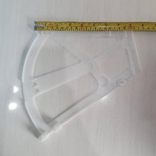 Termurah Bracket Fitting Engsel / Rel Lemari Rak Sepatu Putar 2 Dua Susun Sekat Plastik