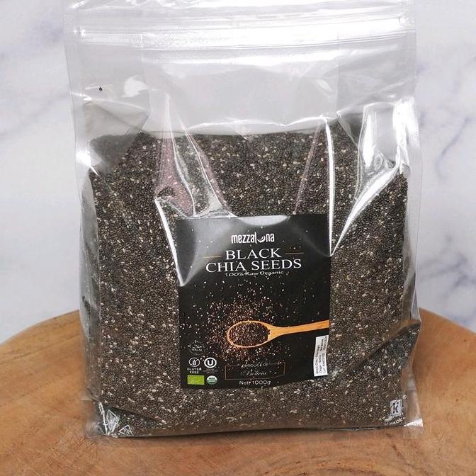Mezzaluna Organic Black Chia Seed 1000g 1kg Biji Chia Seeds Chiaseed