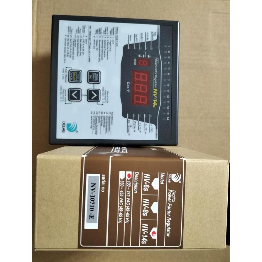 Delab Power Factor Regulator / Controller 14 Step Type Nv-14S