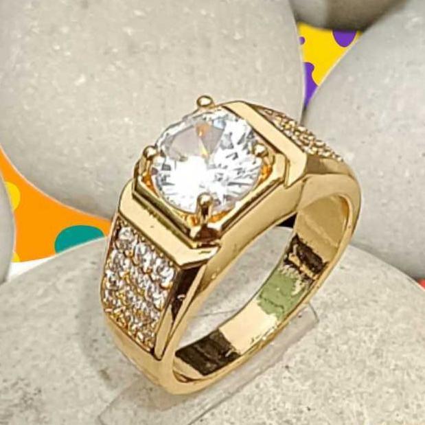 PREMIUM CINCIN PRIA TERBARU MODEL BATU PERMATA AKIK ELEGAN