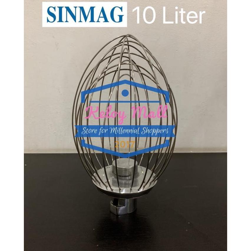 Mixer Sinmag 10 Liter SM-101 Aksesoris Whisk Whip