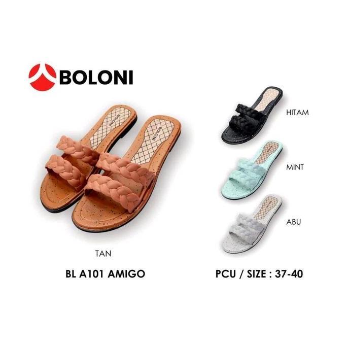 DB279 - {AMIGO} Sandal Plat Fashion Sandal Wanita Hitam
