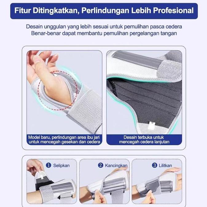 Promo Brace Magnetik Untuk Tangan - Penyangga Pergelangan & Telapak Tangan, Alat Rehabilitasi Ortope