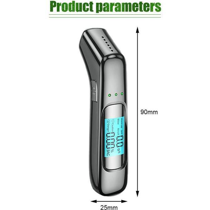 HABRULE Alat Ukur Kadar Alkohol Tiup Alcohol Tester Digital Tes Meter Uji Kadar Alkohol Dalam Tubuh