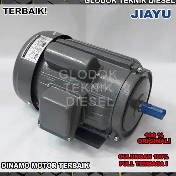 Dinamo Motor 1/2 Hp Jiayu Taiwan 2 & 4 Pole 1 Phase Full Tembaga Ori