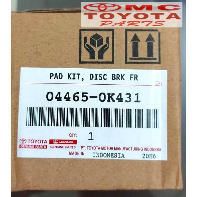 Brake Pad Kampas Rem Depan Innova Reborn 04465-0K431