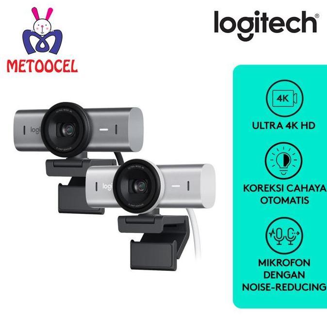Best Seller Logitech Mx Brio 4K Webcam Streaming Ultra Hd 1080P 60Fps Dengan Mikrofon Noise Reductio