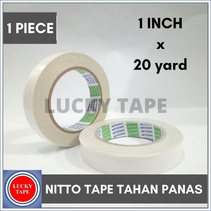 Dome- Nitto Tape 1" Inch (24Mm) Double Tape Tahan Panas Selotip