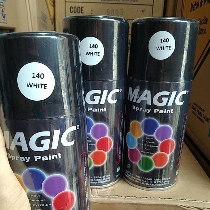 Pulasan- Pilok Pilox Magic Spray Paint Magic White 140 300Cc Putih Susu Putih