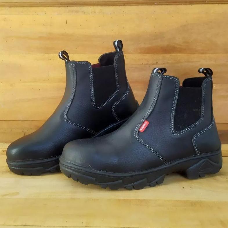 Eksklusif Sepatu Safety Boots Kerja Pria,Sepatu Safety Boots Pria,Sepatu Boots Tinggi