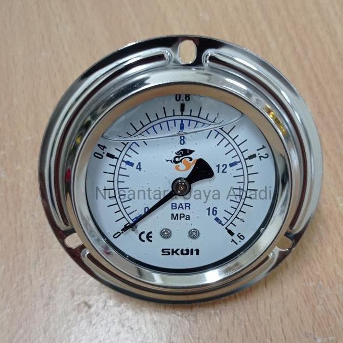 PRESSURE GAUGE PAYUNG SKON 4 " INCHI 1.6 MPA 16 BAR NJA27