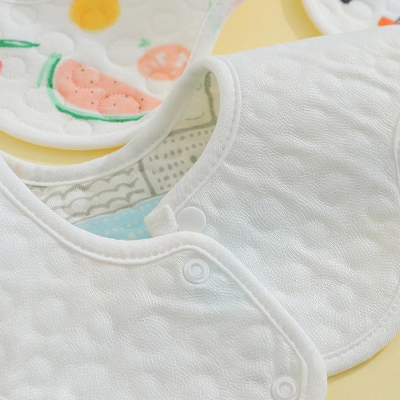 Murah Celemek Bayi Anti Muntah Bib Slabber Handuk Air Liur Baby Bahan Katun Celemek Makan Bayi